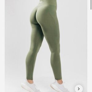 *RARE* Alphalete Amplify Leggings in Dusty Green size XS